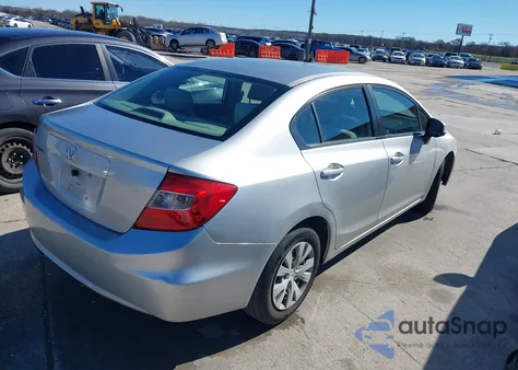 2012 Honda Civic Sdn Lx из США, поврежденный, VIN JHMFB2F56CS003690